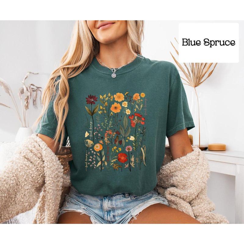 Subtle Fuck Trump Flowers Shirt (Mature), Anti-Trump Anti-Maga T-Shirt, FDT Floral Tee-Shirt Antitrump Tshirt, Resist Protest Tee (8 Colors) Casual Co