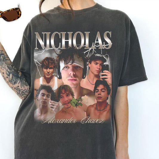 Nicholas Chavez 90s Retro Vintage Shirt, Monsters Menendez Story Hoodie Sweatshirt, Chavez Unisex Cotton Softstyle Crewneck Top