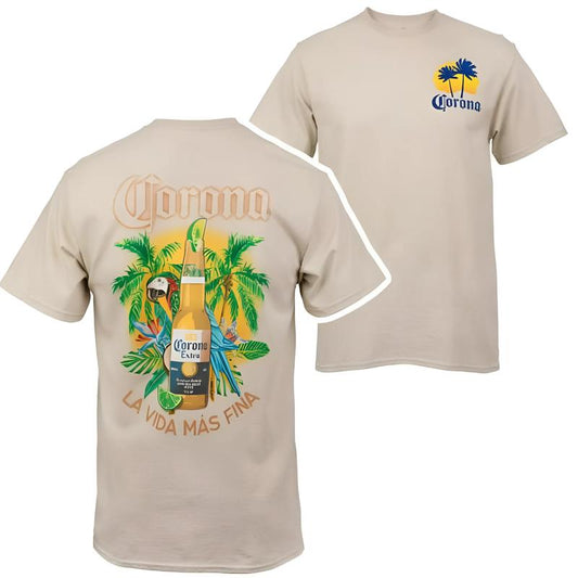 Corona Swiss Extra  2 side T Shirt, Corona Tropical, La Vida Mas Fina, Summer Beer, Beer Tshirt, For Men, For Women
