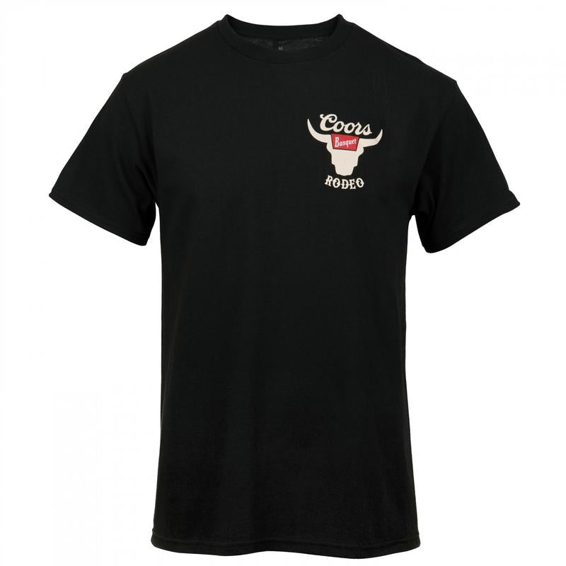 Coors Banquet Rodeo Horns 2 Side T-Shirt, Coors Banquet Rodeo T-shirt, Best Beer Drinking T-shirt Cotton Fabric
