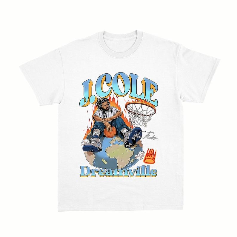 J Cole Dreamville Vintage T-Shirt, Rap Hip Hop Unisex Merch Gift, Artistic Graphic Tee for J Cole Fans, Unisex Wardrobe Addition