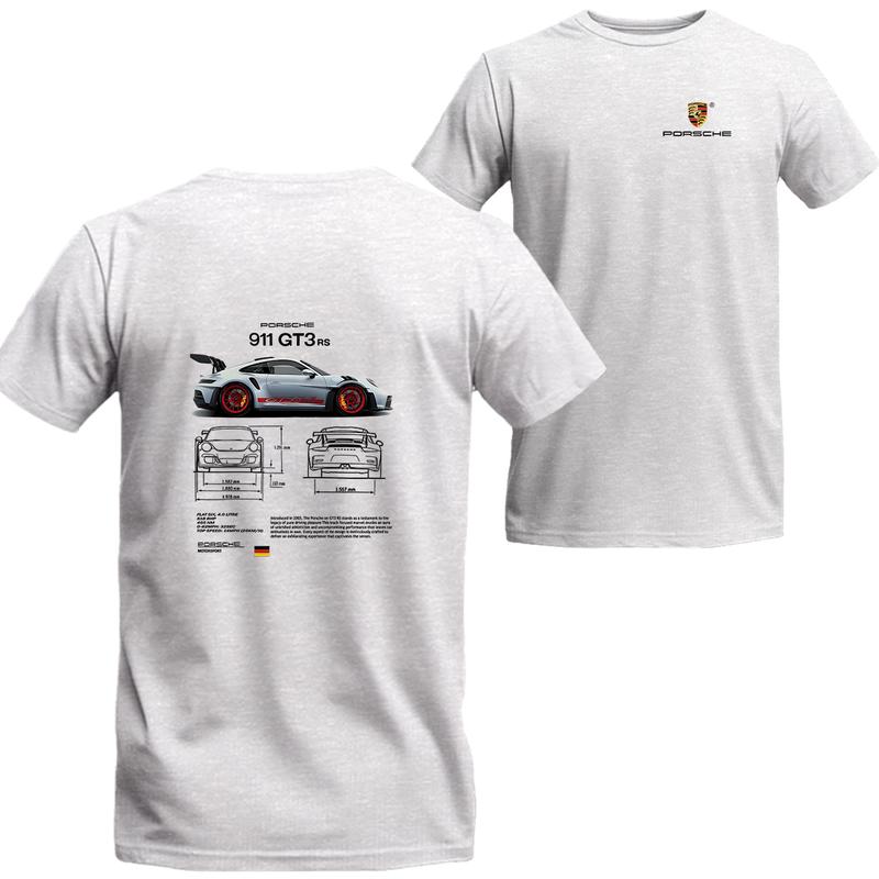 Porsche 911 GT3 RS Aesthetic T-shirt, Retro Porsche 911 GT3,  Best choice, Menswear Top, porsche shirt