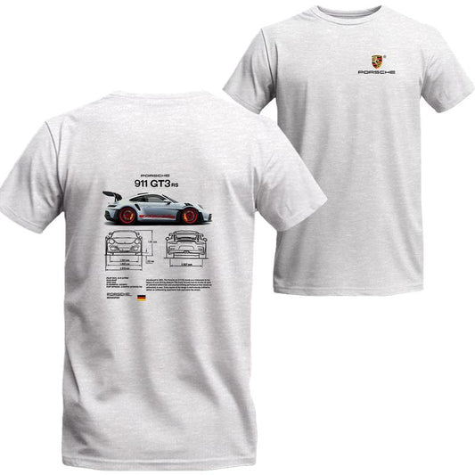 Porsche 911 GT3 RS Aesthetic T-shirt, Retro Porsche 911 GT3,  Best choice, Menswear Top, porsche shirt