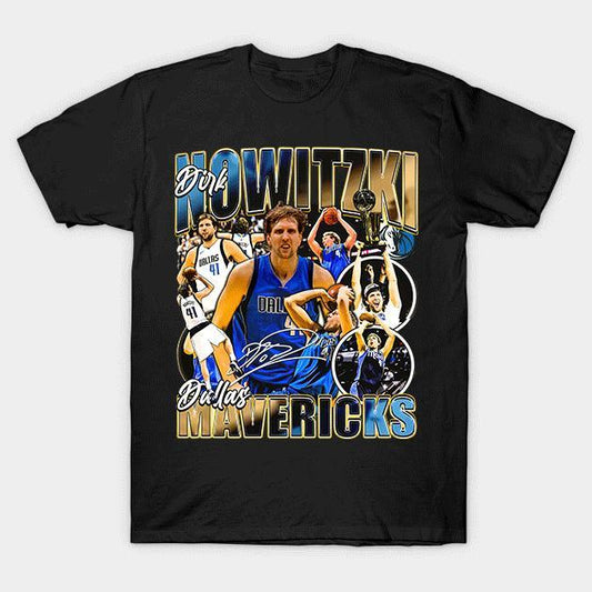 Vintage 90s Graphic Style  Dirk Nowitzki T-Shirt, Basketball T-Shirt, Sport Unisex T-Shirt, Sweatshirt, Hoodie