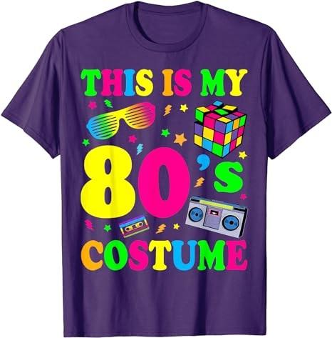 This Is My 80s Costume T-Shirt 80's 90's Party T-Shirt