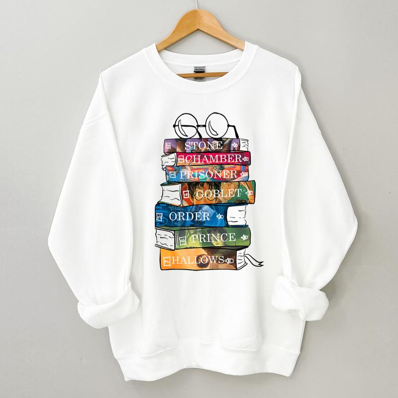 HP All Series Sweatshirt Hoodie Shirt, gift for fan Cotton Menswear Relaxed Fit Sweaters Tee