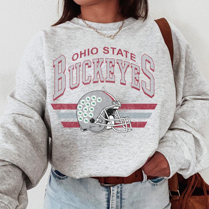 Ohio State Buckeyes Vintage Football NCAA Sweatshirt, Vintage Ohio State University Sweatshirt, Unisex Vintage Sweatshirt NCAA, Classic Sport Sweatshi