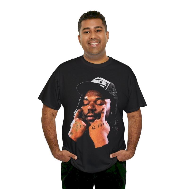 Lucki Inspired Hard Y2k 90s Hip-Hop Vibes Heavy Cotton Graphic T-Shirt Tshirt Shirt HipHop Rap Tee Casual Menswear Retro Top Vintage