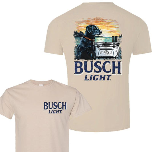 Busch Light Fishing Unisex Cotton 2 sides T-shirt, Available sizes S to 3XL, Gift for International Beer Day Menswear Top