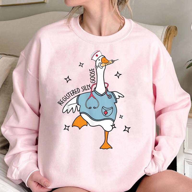 Nurse Silly Goose Sweatshirt, Nursing Student Shirt, Nurse Shirt, Nurse Gift, Nurse Appreciation Shirt, Pediatric Nurse
