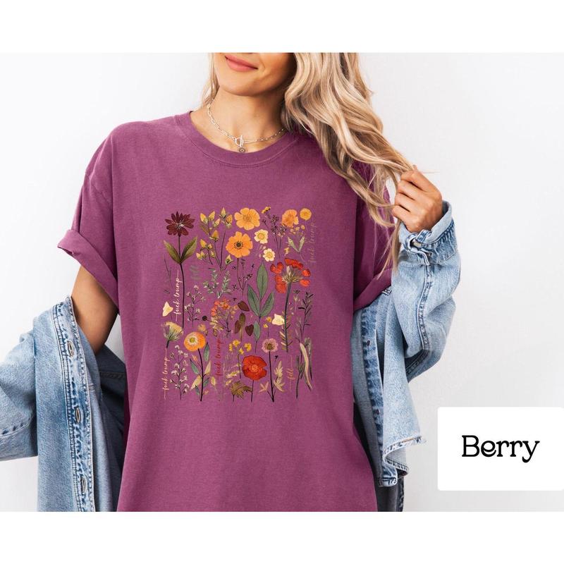 Subtle Fuck Trump Flowers Shirt (Mature), Anti-Trump Anti-Maga T-Shirt, FDT Floral Tee-Shirt Antitrump Tshirt, Resist Protest Tee (8 Colors) Casual Co