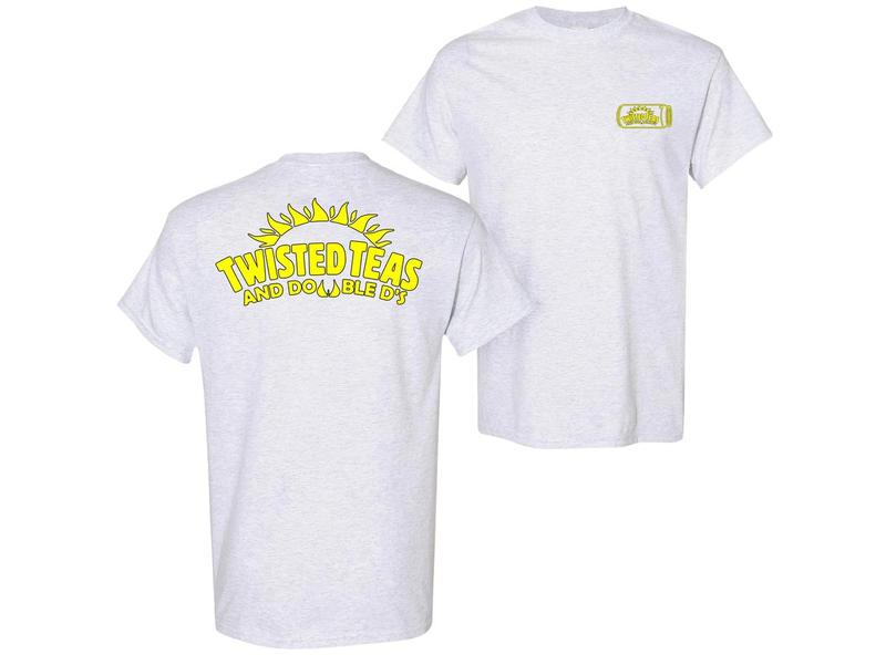 Twisted Teas and Double D's - Unisex Black Short Sleeve T-Shirt - 2 Sided - Cotton