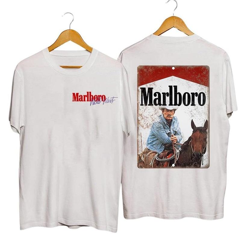 Vintage Marlboro Cowboy Wild West Shirt, Country Music Shirt, Cowboy Killer Shirt, Boho Shirt, Cowboy Rodeo Tshirt, Country Music Tee Gift wompwompshi