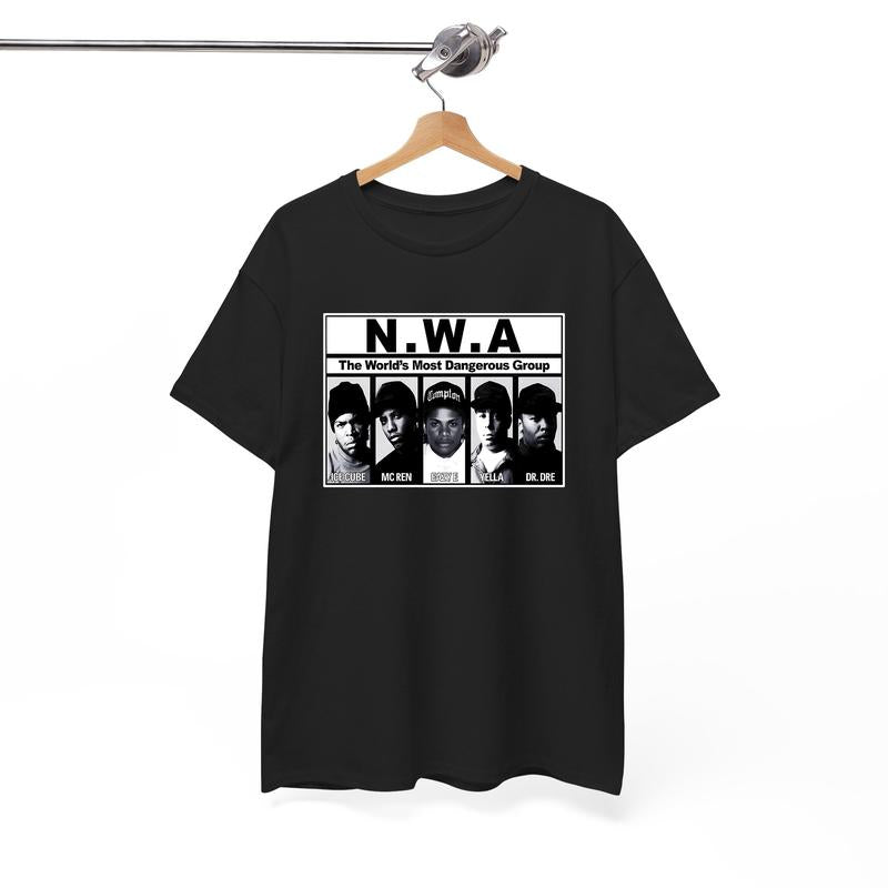 NWA Shirt,NWA TShirt,NWA T-Shirt , N.W.A Merch Tour Hip Hop Rap Tee