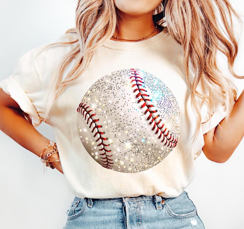 Baseball Graphic Printed Shirt, Baseball Game day Sweater, Baseball Mama, Baseball Girly, Baseball mom, Full Sizes, Full Colors, Cotton Round Neck Tee
