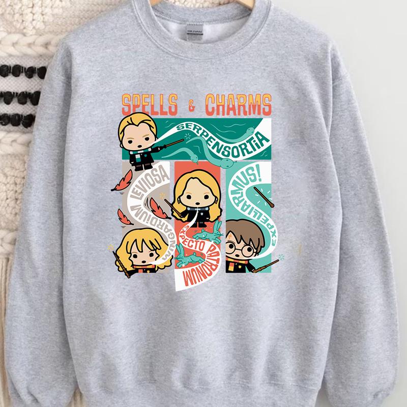 HP Spells & Charms Sweatshirt Hoodie Shirt, gift for fan