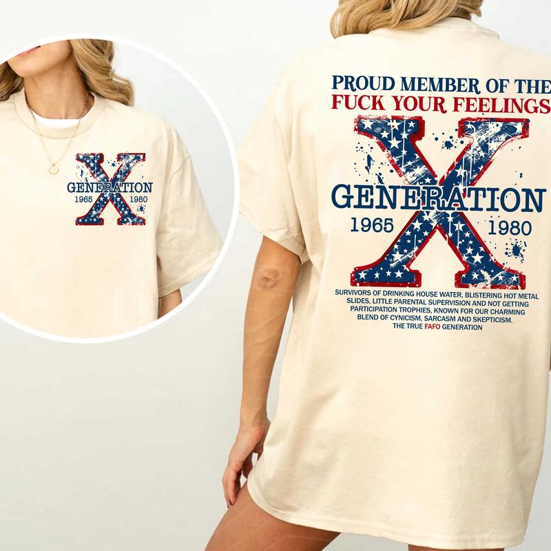 Generation X 4th Of July Two Side Shirt Gen X Fafo Shirt Generation X T Shirt, GenX Shirt
