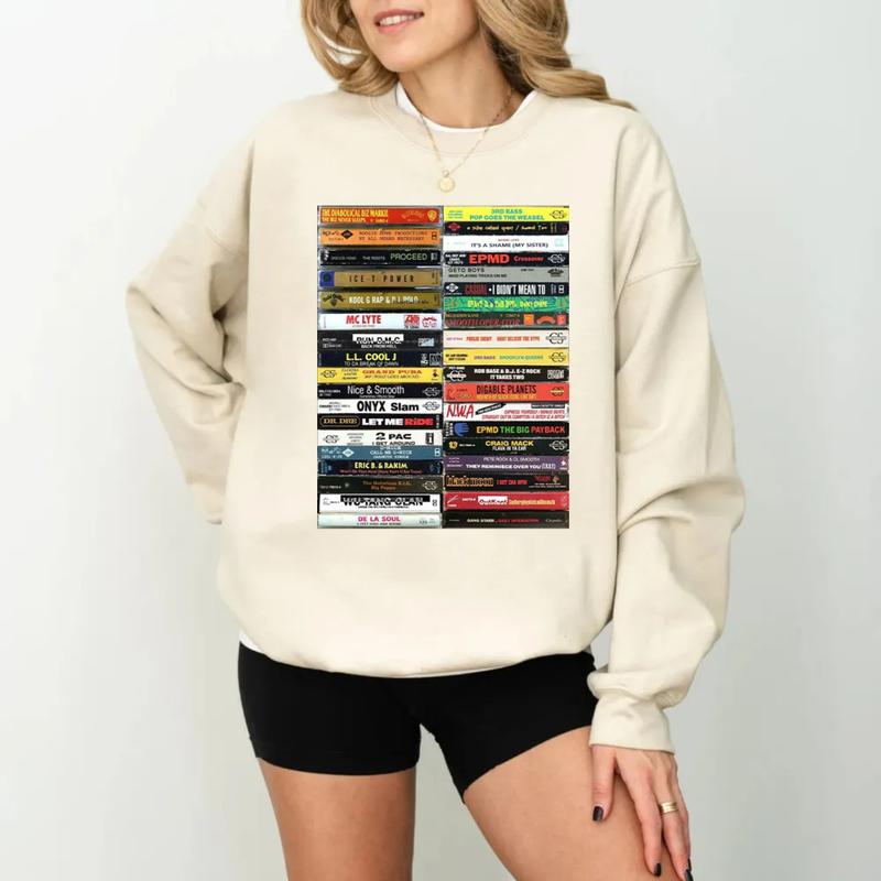 Hip Hop Old School Cassette Tape Tshirt Sweatshirt Hoodie, Nice And Smooth, Golden Age Hip Hop Gangstaa Rap Shirt, Unisex Sweater Pullover Tee