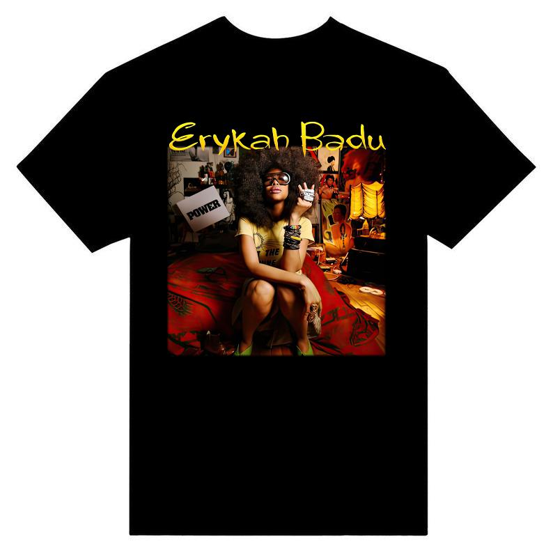 Erykah Badu Singer Shirt New Popular Unisex S-5XL T-Shirt Crewneck Cotton Crewneck Cotton