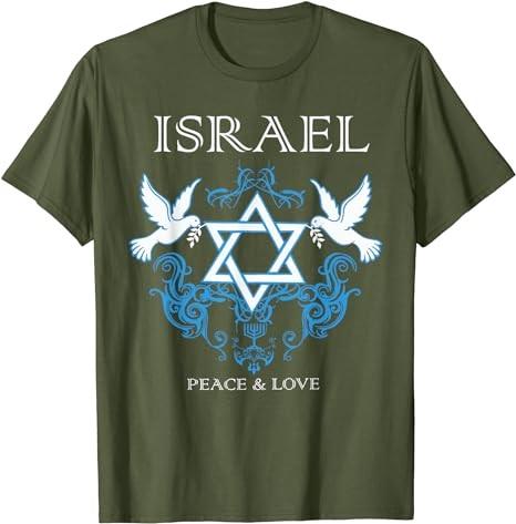 I Stand With Israel Peace Flag Women Men Support Israel Men T-Shirt