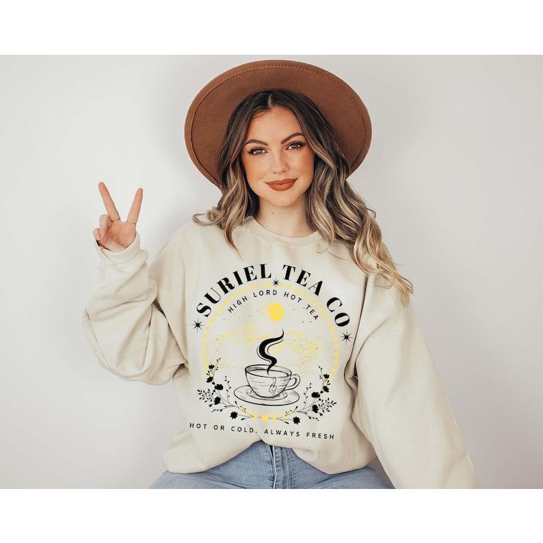 Suriel Tea Co, Velaris Sweatshirt, A Court of Thorns, Acotar Sweater, Sjm Bookish, City of Starlight, Thorns and Roses, Acotar Velaris Tee