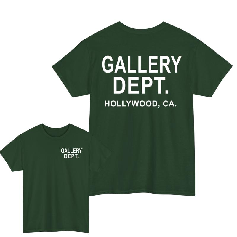 GALLERY DEPT Shirts, Tops Fashion Hip Hop Short Sleeve 2 Sides Letter Printed Crewneck Menswear Garmen