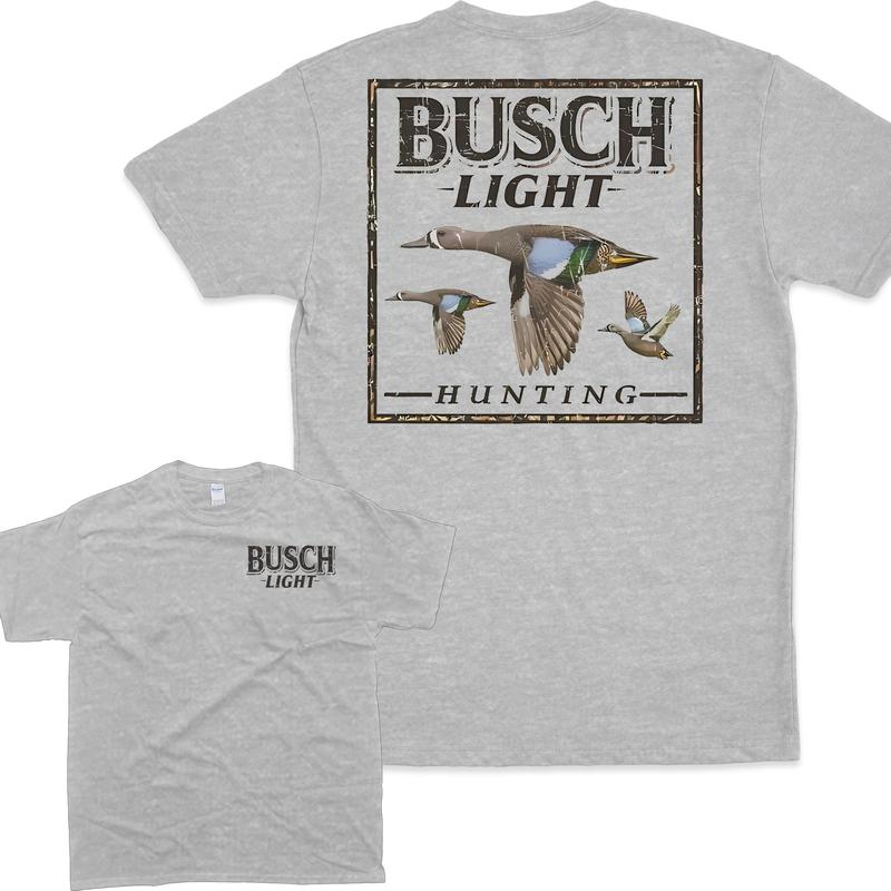 Busch Light Hunting Camo Duck T-Shirt, Unisex T-Shirt, Full Color T-Shirt, For Men, For Women Casual Menswear Top