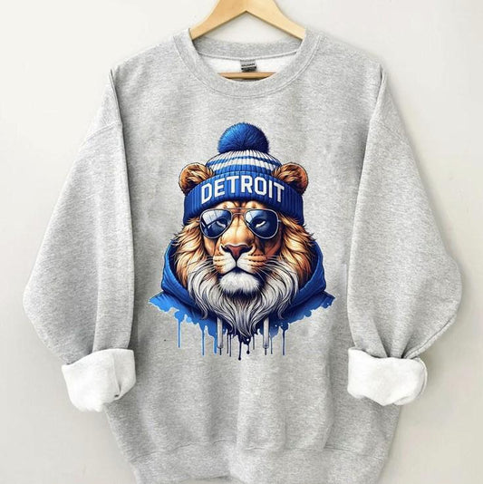 Detroit Football Shirt, Cool Detroit Football Sweatshirt, Detroit Crewneck, Game Day Shirt