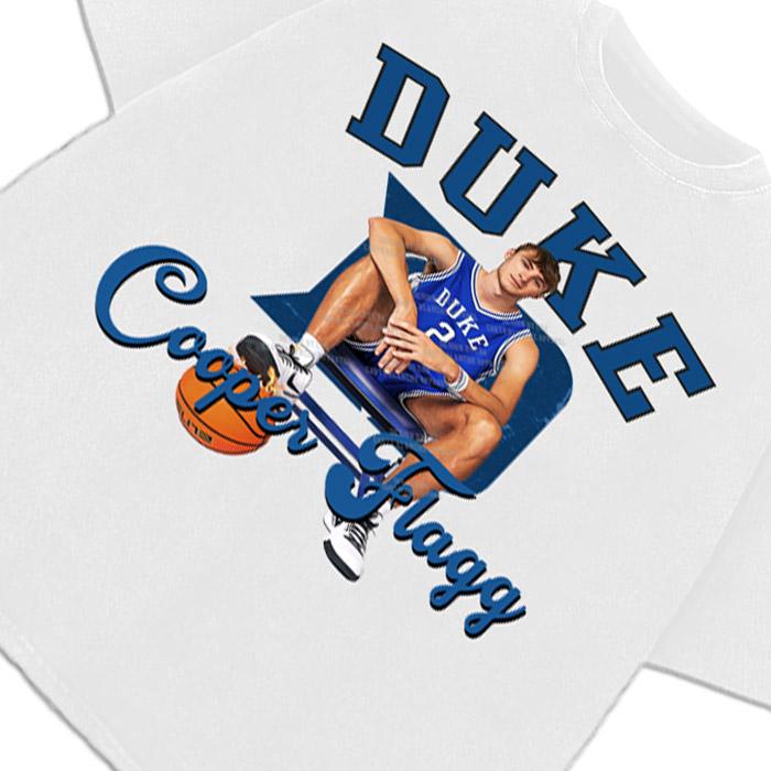 Cooper Flagg Rookie College Basketball Style Men T-Shirt Crewneck Cotton