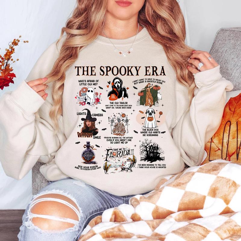 The Spooky Era, Halloween Vibes, Haunted Siprit, Pick your poison TShirtCrewneckHoodie for fan