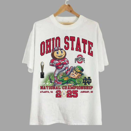 Ohio State Buckeyes T-Shirt, Ohio State University 2025 NCAA Champions Vintage Unisex Shirt, Graphic Shirt for Men and Women, Football Shirt