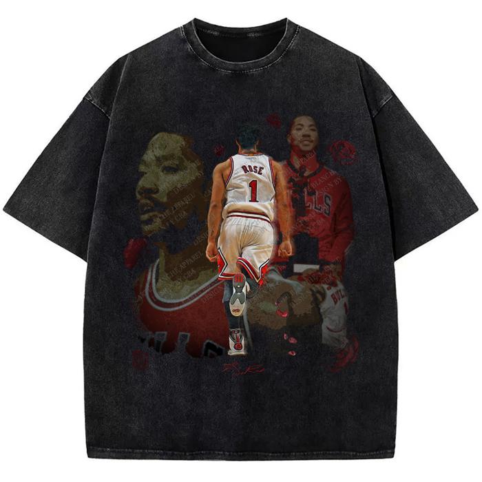 Thank You Derrick Rose Retirement Basketball Career Tribute Custom Graphic Tee Design By CBA