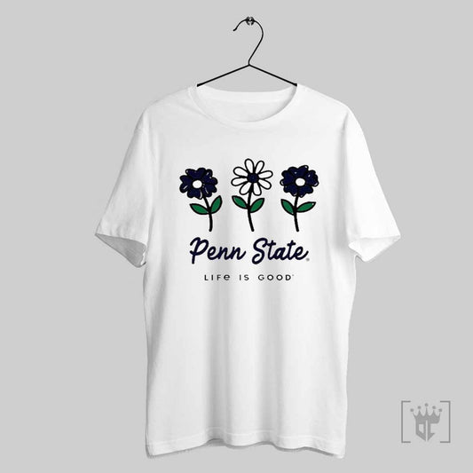 Penn State Life Is Good White Flower T Shirt