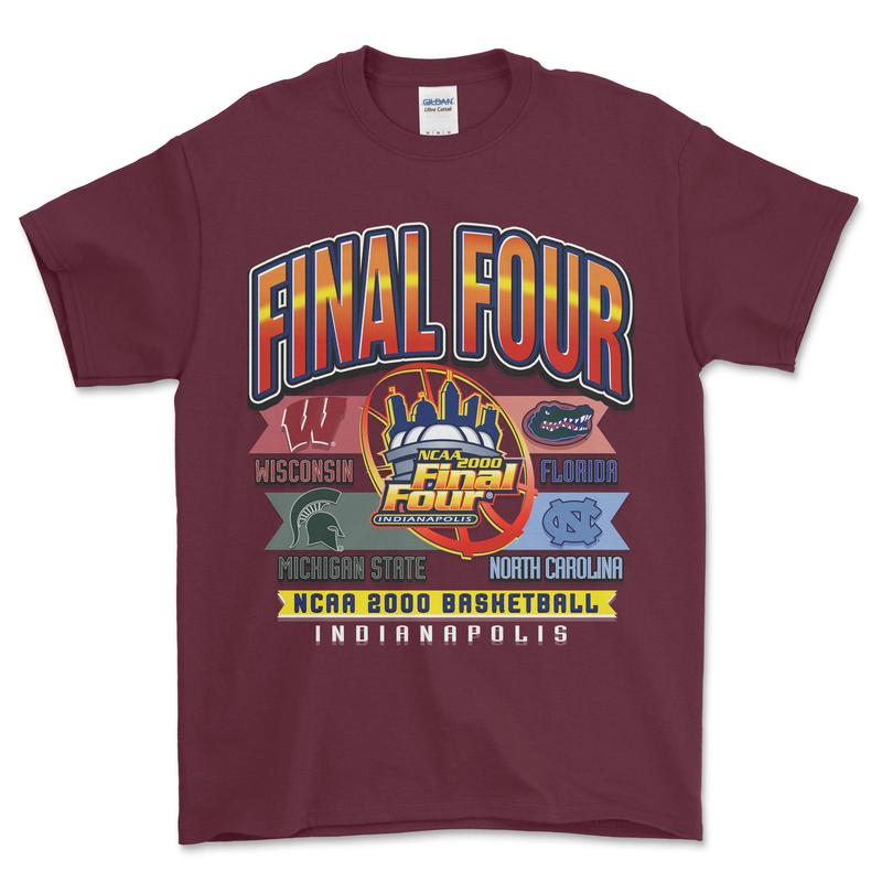 2000 NCAA Final Four Indianapolis T-Shirt, graphic vintage sports tees for men