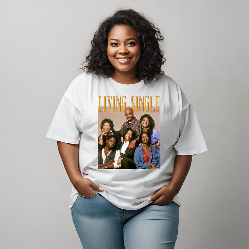 Retro Living Single Tee Shirt, Living Single Friends Shirt, 80s TV Show Shirt, 80s Nostalgia Shirt, Gift for Her