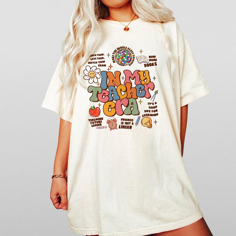 In My Teacher Era Shirts, Comfort Color Teacher Shirts, Teacher Gifts, Teacher Back to School Shirt, Teacher Appreciation Gift, Preschool Teacher Shir