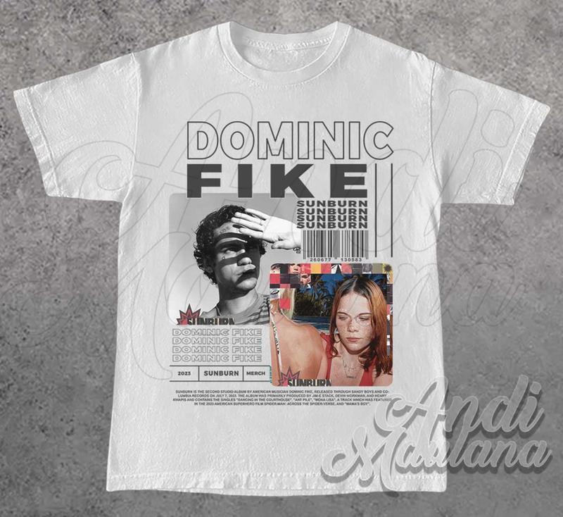 DOMINIC FIKE Unisex T-Shirt, Dominic Fike Merch, Dominic Fike SUNBURN Album 90s Poster Graphic tee, Don't Forget About Me Sweatshirt, Sunburn Tour Mer