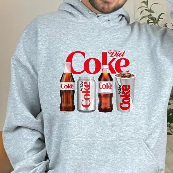 Diet Coke Sweatshirt HoodieT Shirt , Diet Coke Lover Sweatshirt, Funny Coke Shirt, Coke Lover Sweater, Coke Long Sleeve, Diet Coke Shirt, Party Christ