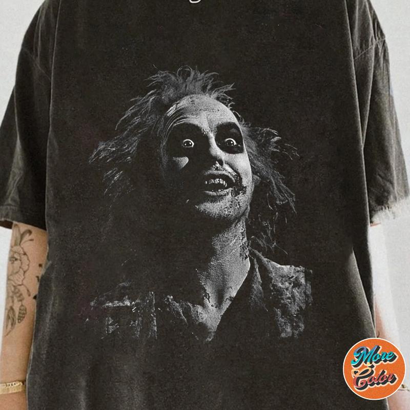 Beetlejuice Shirt, Cotton Unisex T-shirt, Crew Neck, Size S- 4xl, Menswear Top, Womenswear Top Underwear Streetwear