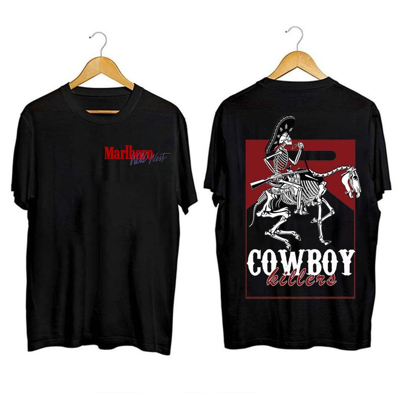 Vintage Marlboro Cowboy Wild West Shirt, Country Music, Cowboy Killer