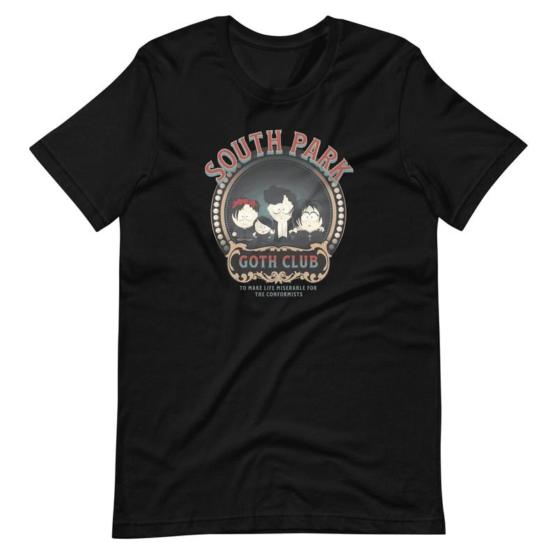 South Park Goth Club T-Shirt South Park Shirt Pop Culture Tee South Park Goth Kids, Shirt For Men, Women