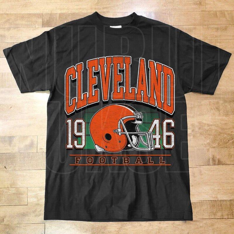 Vintage Style Cleveland Football Shirt, Cleveland Football T Shirt, Retro Cleveland , Football Shirt CP11 Menswear Top