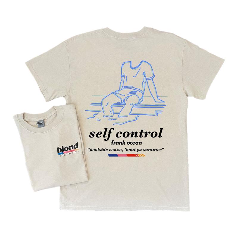 Frank Ocean BLOND SELF CONTROL Short Sleeve Shirt  Blonde  music gift  cool gift ideas  Trends orig design