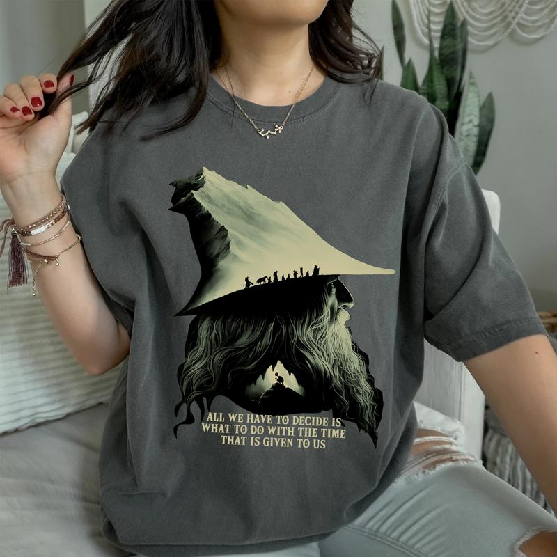LOTR Gandalf Quotess T shirt Hoodie Sweatshirt