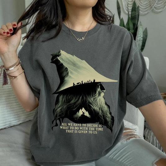 LOTR Gandalf Quotess T shirt Hoodie Sweatshirt