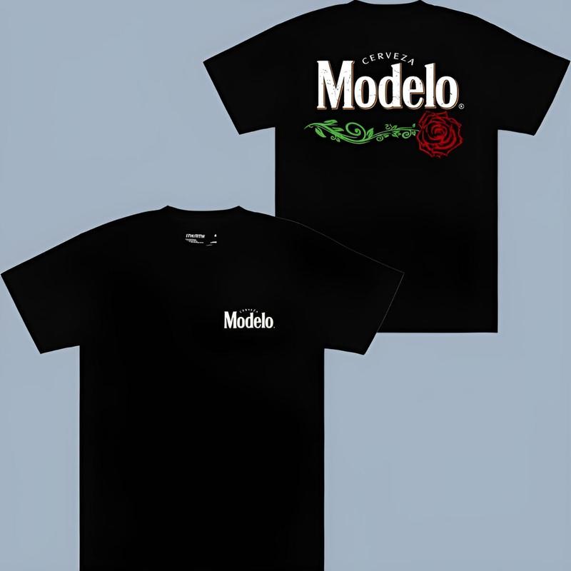 Modelo Rose 2 Sided T-shirt, Modelo T-shirt Full Color For Men And Women T-shirt, Modelo Beer T-shirt