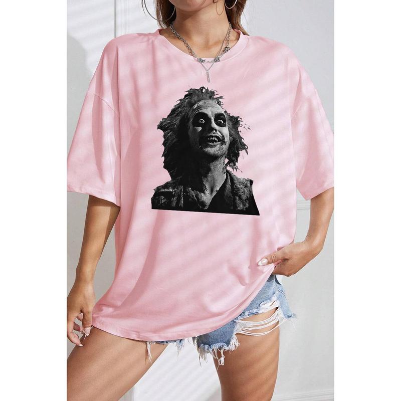 Beetlejuice Shirt, Cotton Unisex T-shirt, Crew Neck, Size S- 4xl, Menswear Top, Womenswear Top Underwear Streetwear