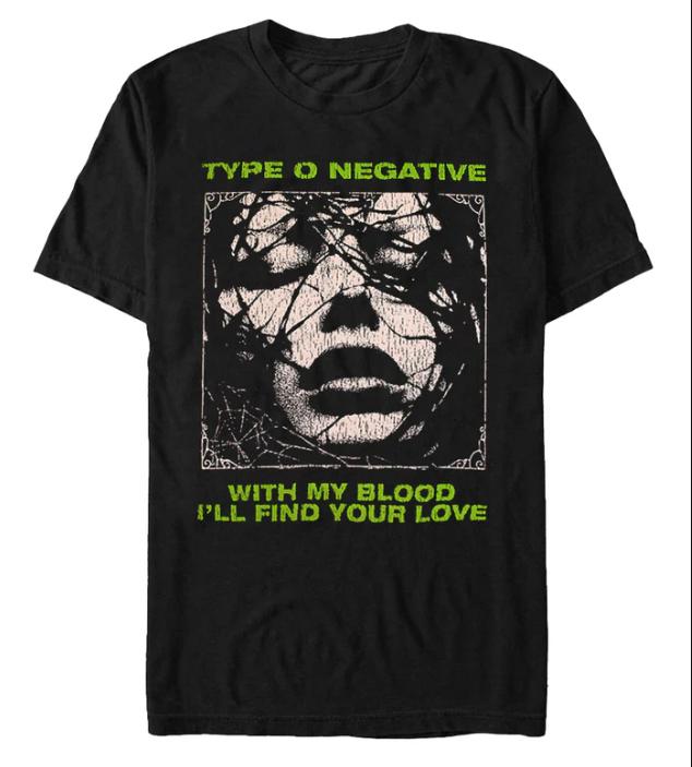 Type O Negative With My Blood black T shirt Unisex tee Graphic tee Cotton Fabric