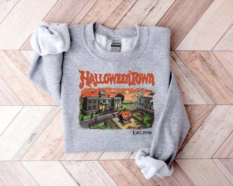 Halloweentown Est 1998 Sweatshirt, Halloweentown University, Retro Halloweentown Sweatshirt, Fall Sweatshirt, Halloween Sweatshirt