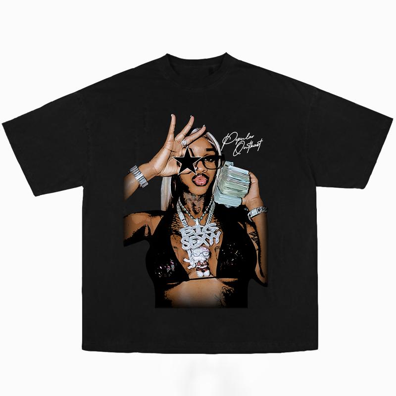 Sexxy Redd Star Cute Graphic Big Face Shirt